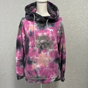 Victoria's Secret PINK Tie Dye Hoodie Extra Small Oversized Y2K